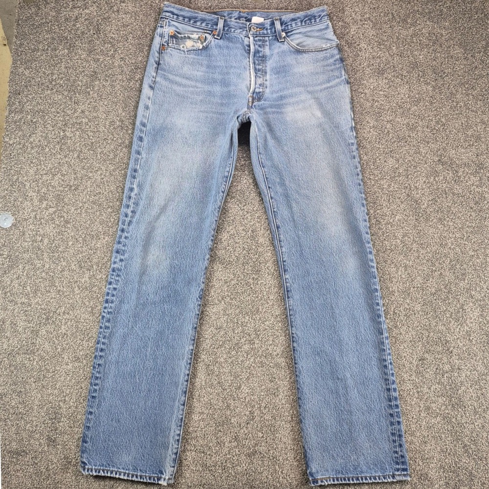 Vintage Levi's 501 XX Jeans Mens 35x38 (Fits 32x33) Blue Denim Straight Leg